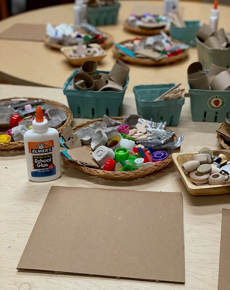 Recycled Craft Night: Collage 4
